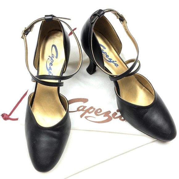 Capezio Cross-Strap Ballroom Dance Shoes | 8.5 - Picture 1 of 7